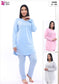 Pyjama manche longue grand taille