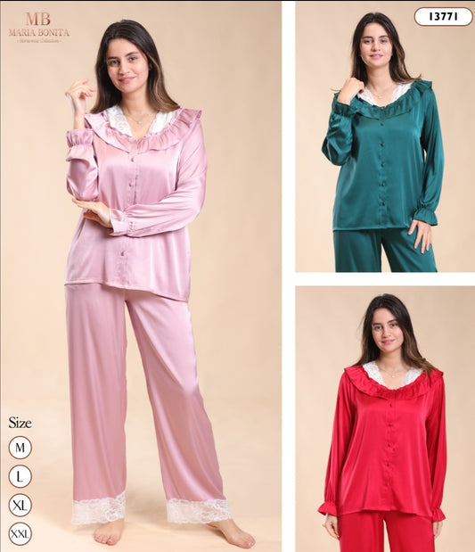 Pyjama satin de soie