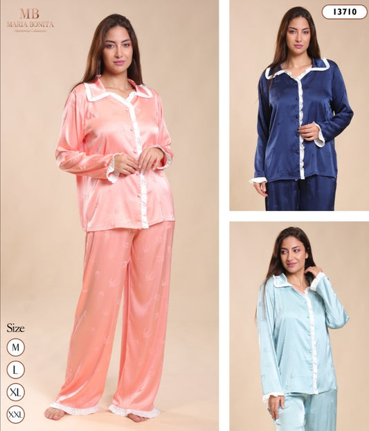 Pyjama satin de soie